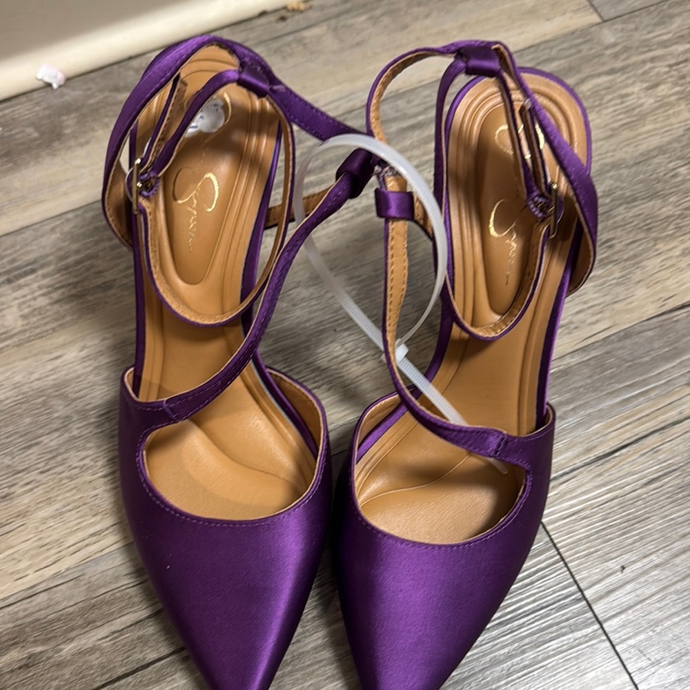 Jessica Simpson Purple Strappy Heels